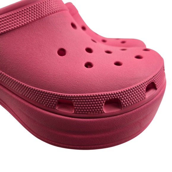 Crocs Classic Siren Platform Clogs Hyper Pink Womens 12 Mens 10 High Heel Mule - Picture 4 of 12